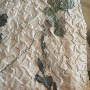 DKNY White and Green Shower Curtain